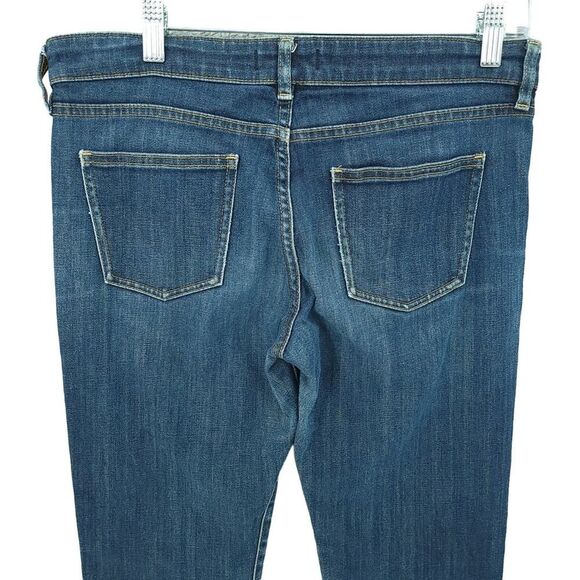 Uniqlo Blue Mid Rise Slim Boyfriend Jeans Size 27 Tapered - Picture 4 of 8